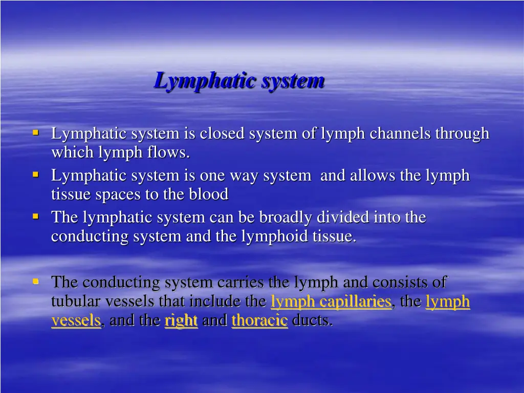 lymphatic system