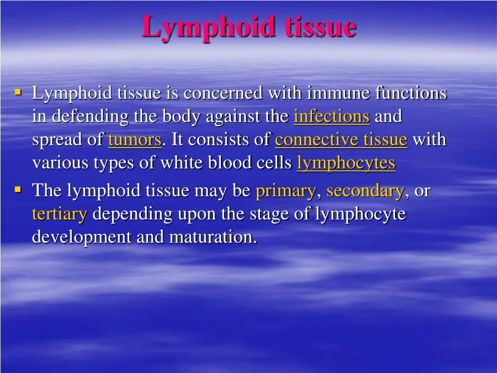 lymphoid tissue