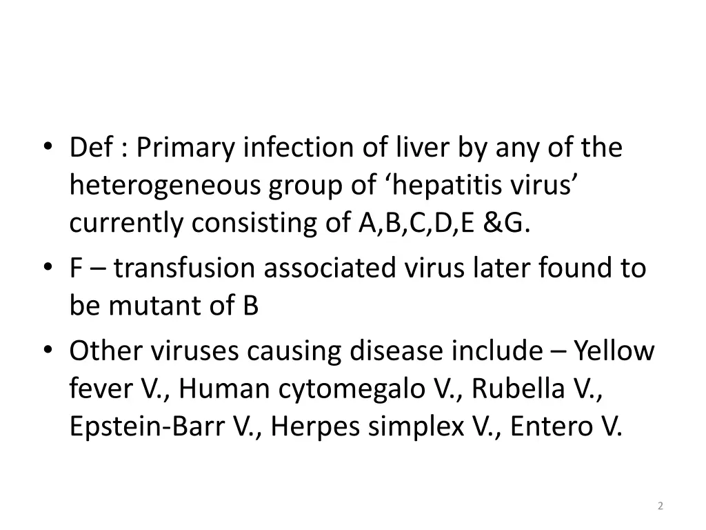 def primary infection of liver