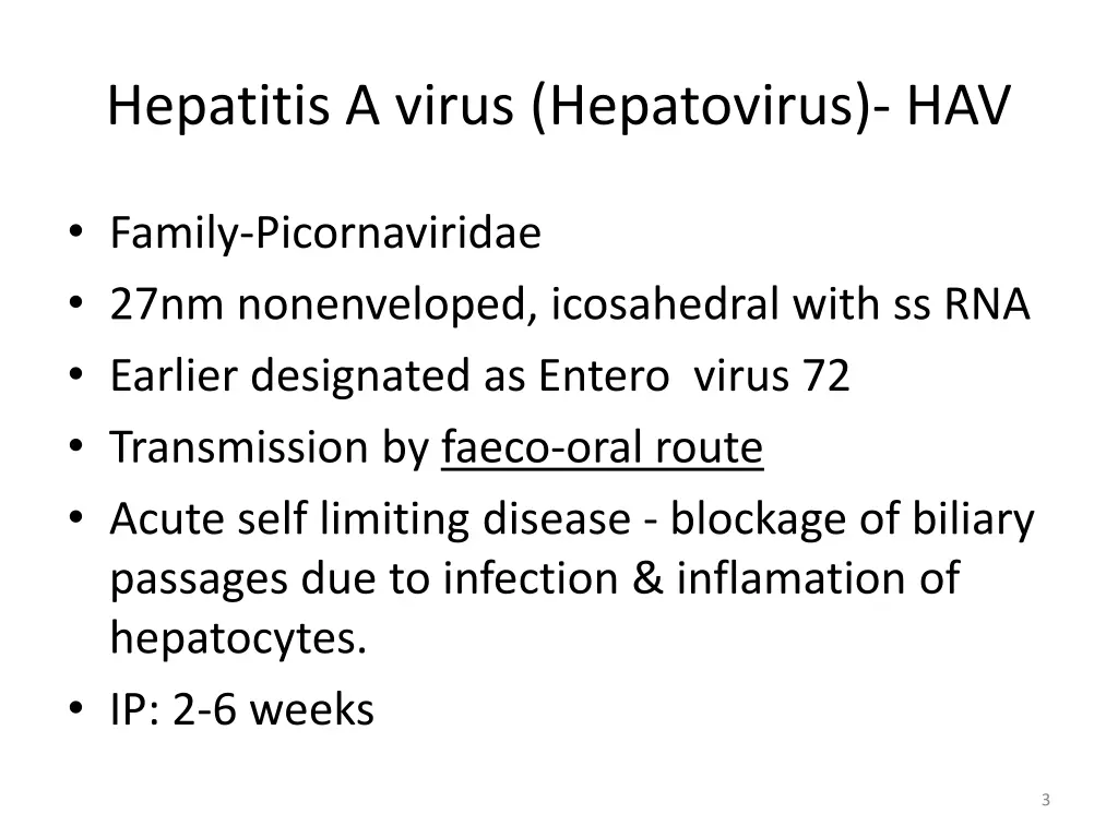 hepatitis a virus hepatovirus hav