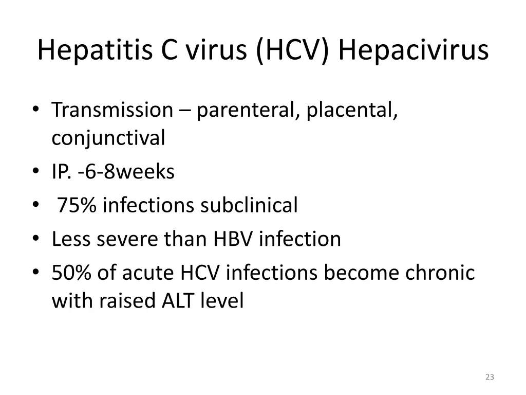hepatitis c virus hcv hepacivirus