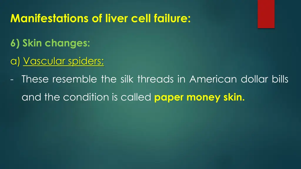 manifestations of liver cell failure 10