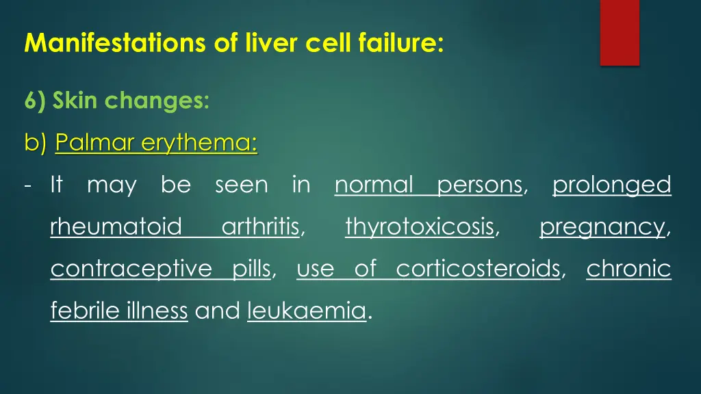 manifestations of liver cell failure 13
