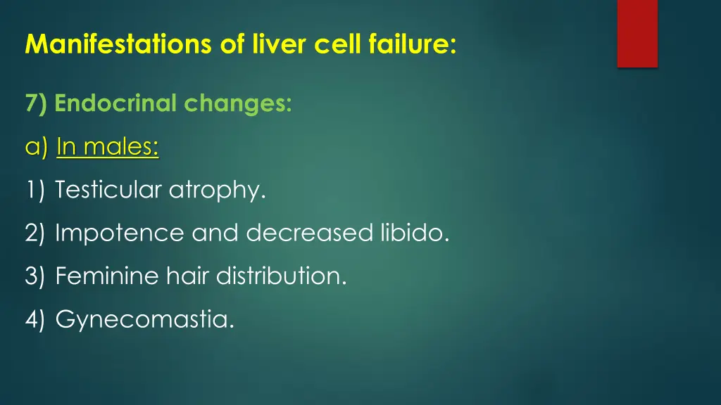 manifestations of liver cell failure 15