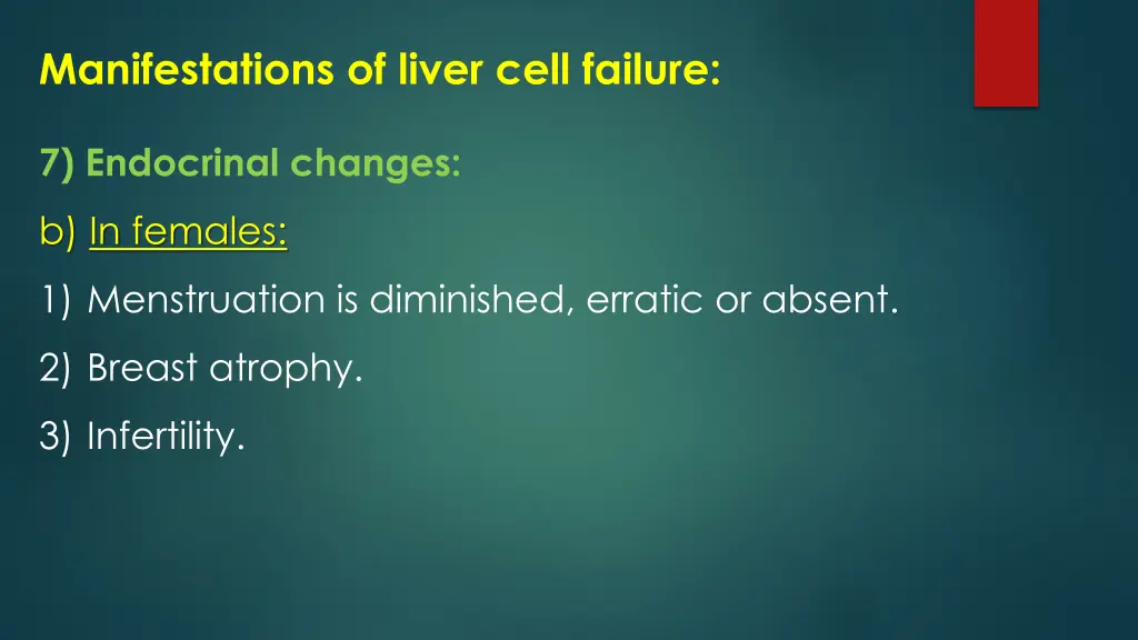 manifestations of liver cell failure 16