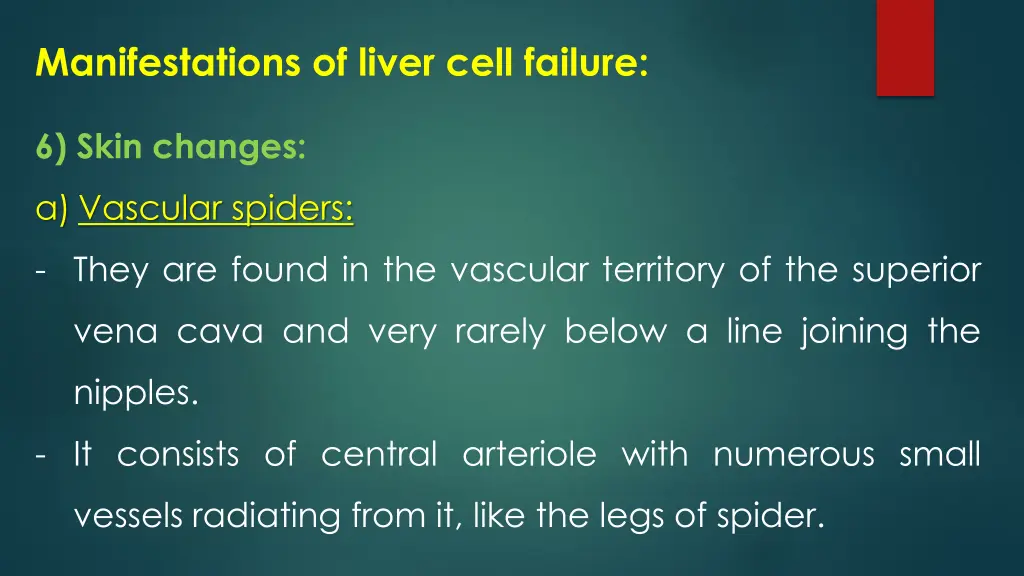 manifestations of liver cell failure 6