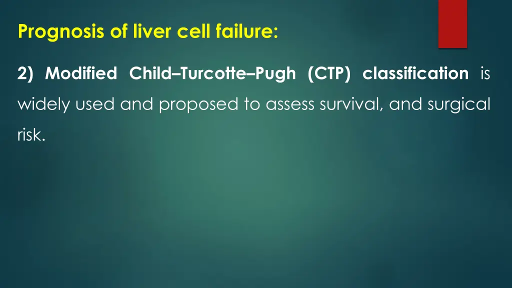prognosis of liver cell failure 1