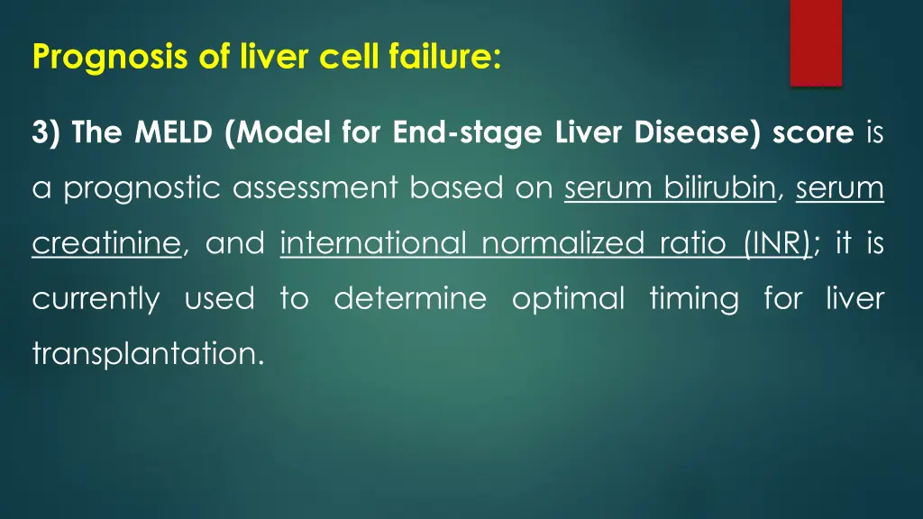 prognosis of liver cell failure 2