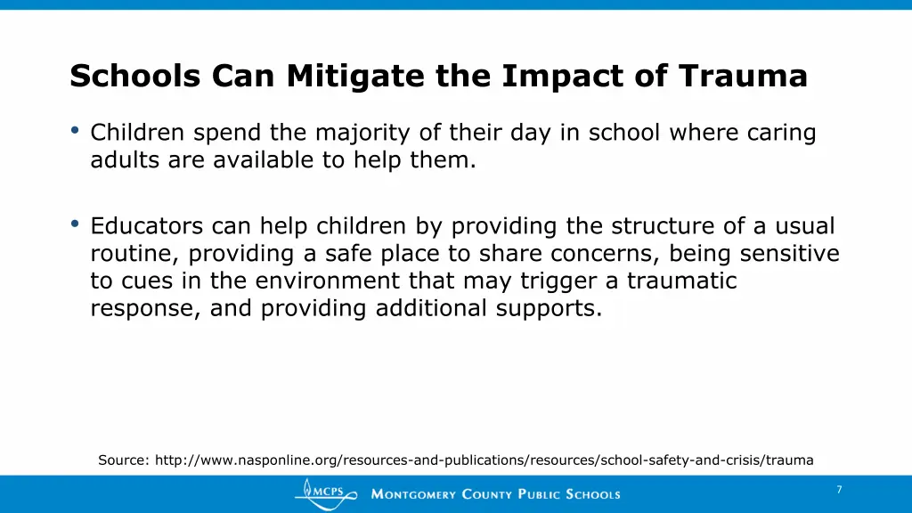 schools can mitigate the impact of trauma