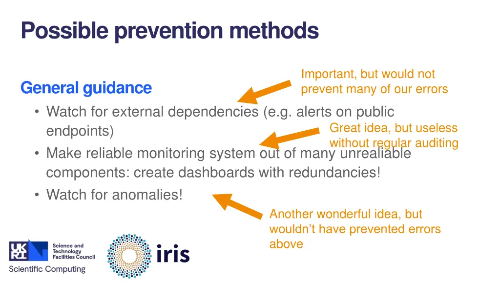 possible prevention methods