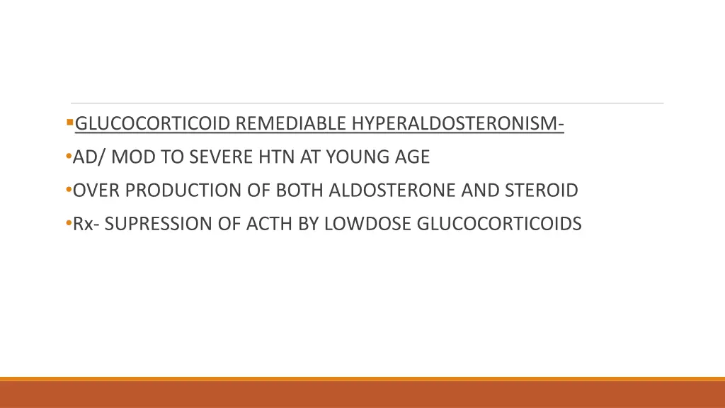 glucocorticoid remediable hyperaldosteronism