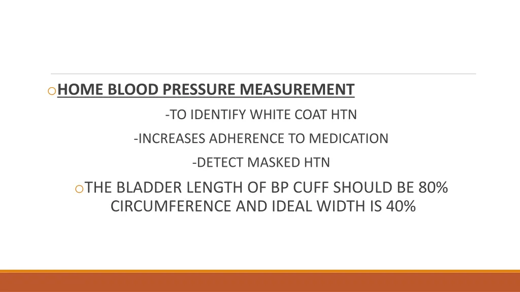 o home blood pressure measurement