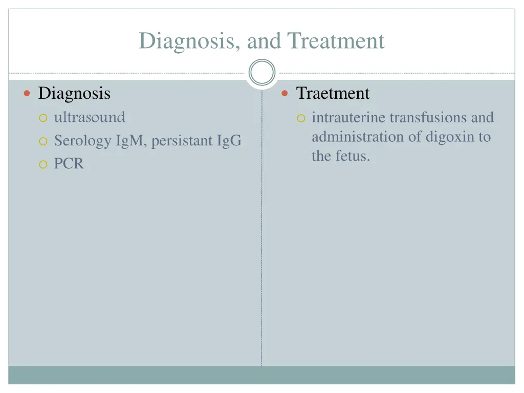 diagnosis and treatment 1