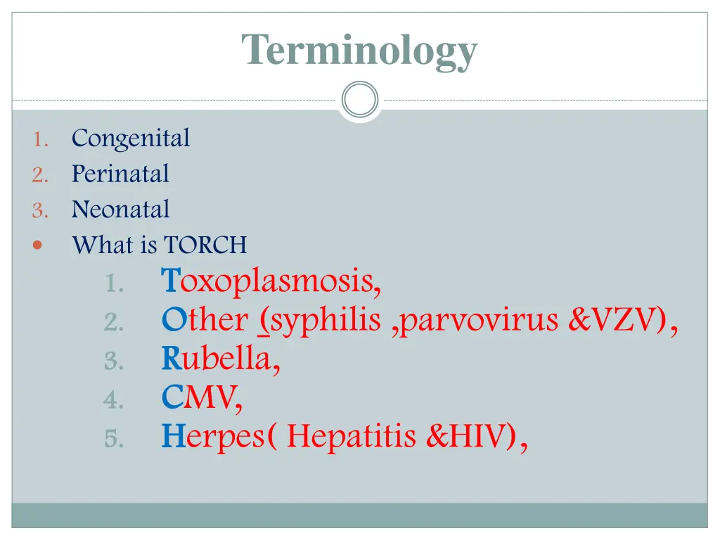 terminology
