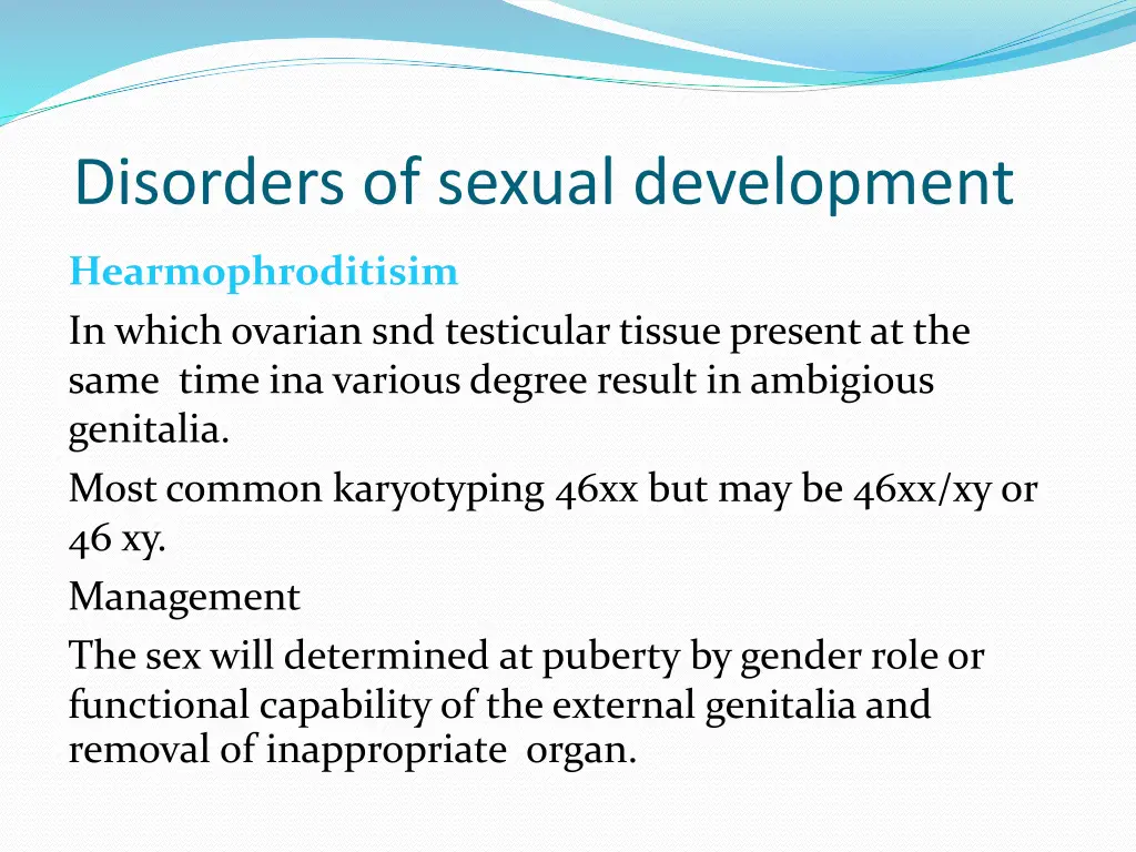 disorders of sexual development
