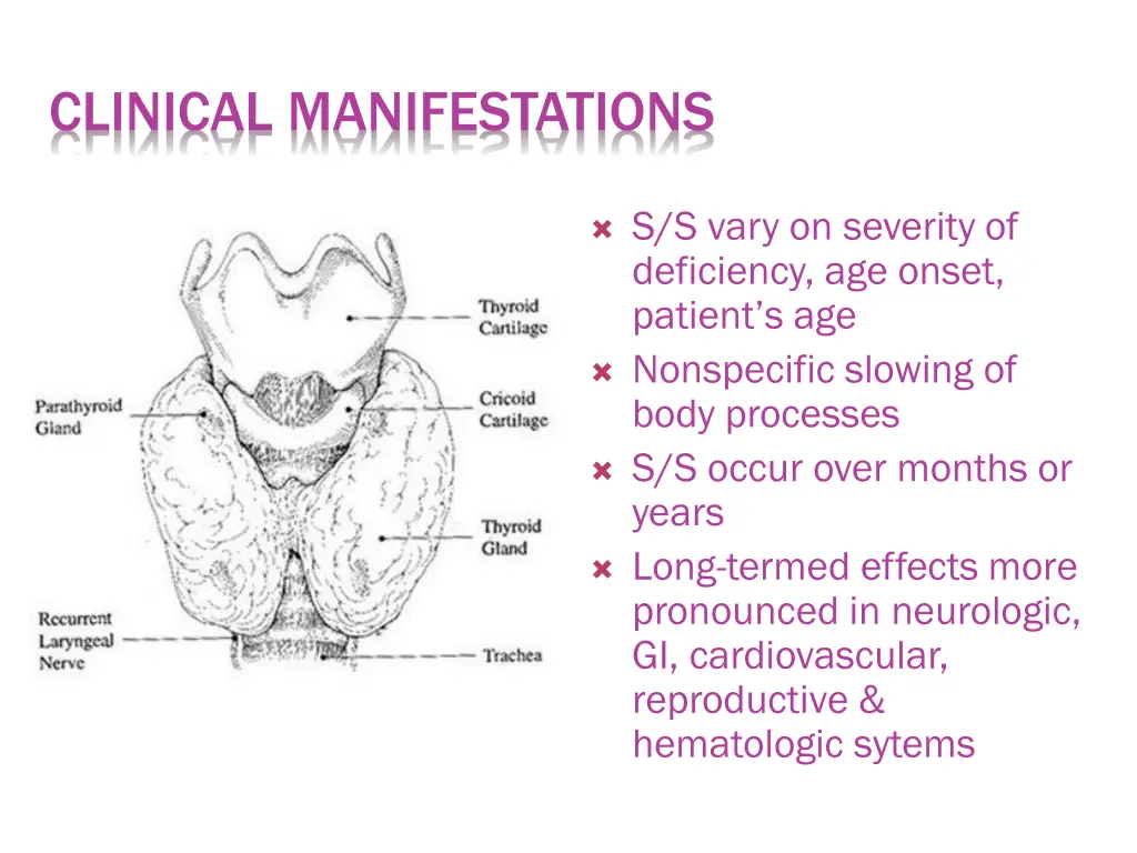 clinical manifestations 3