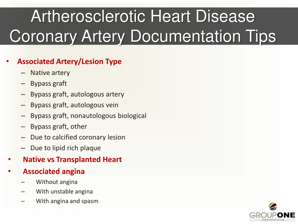 artherosclerotic heart disease coronary artery