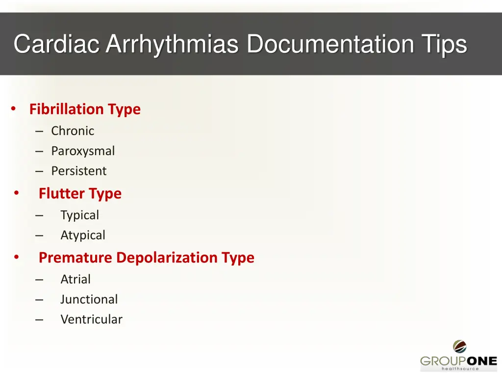 cardiac arrhythmias documentation tips 1