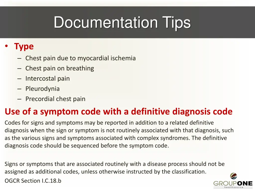 documentation tips