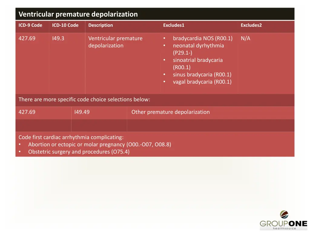 ventricular premature depolarization