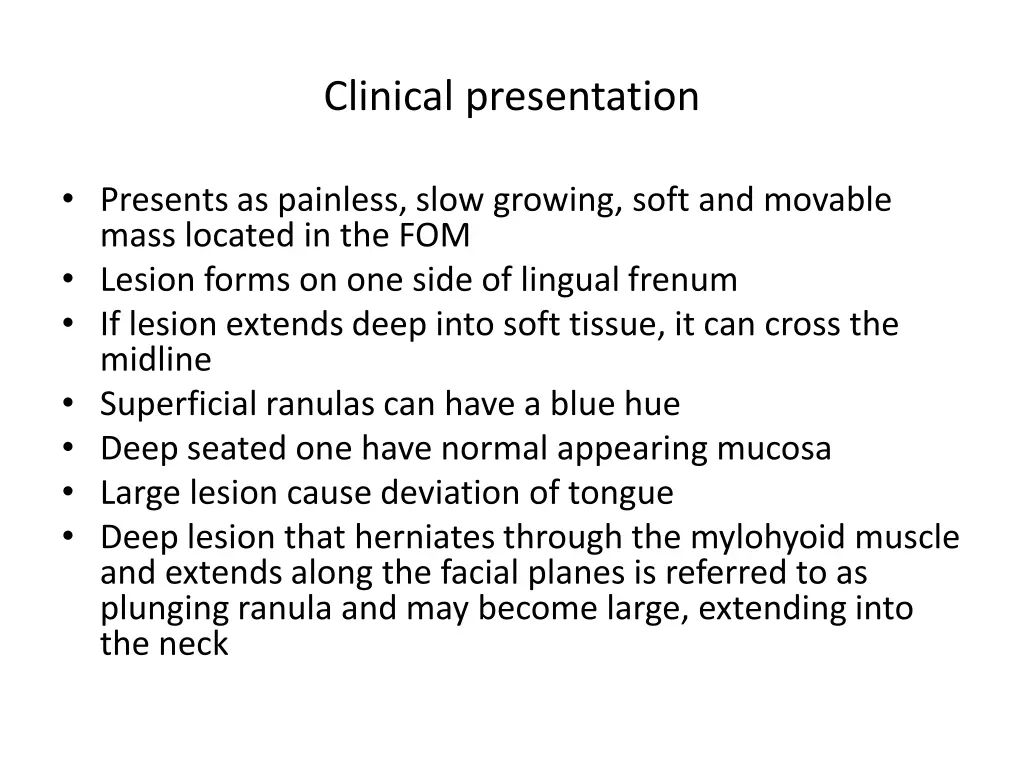 clinical presentation 2
