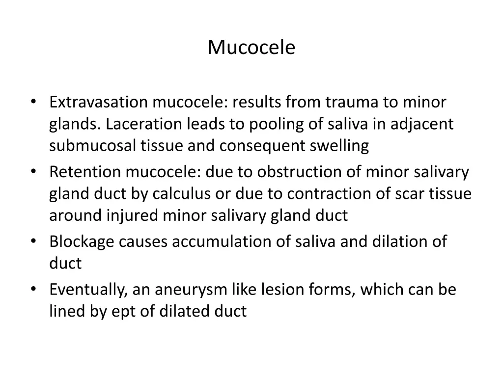 mucocele
