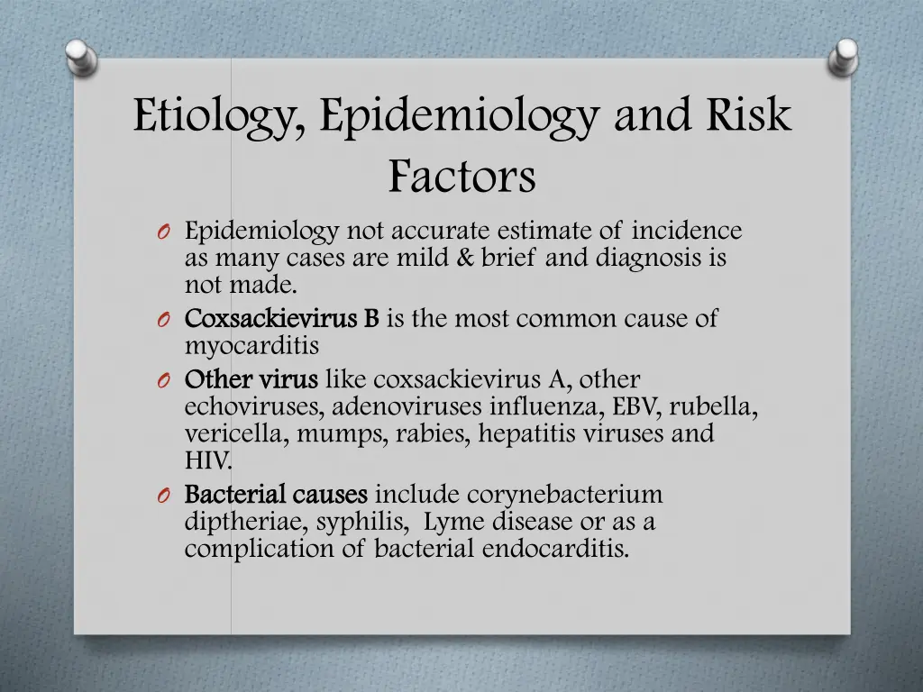 etiology epidemiology and risk factors