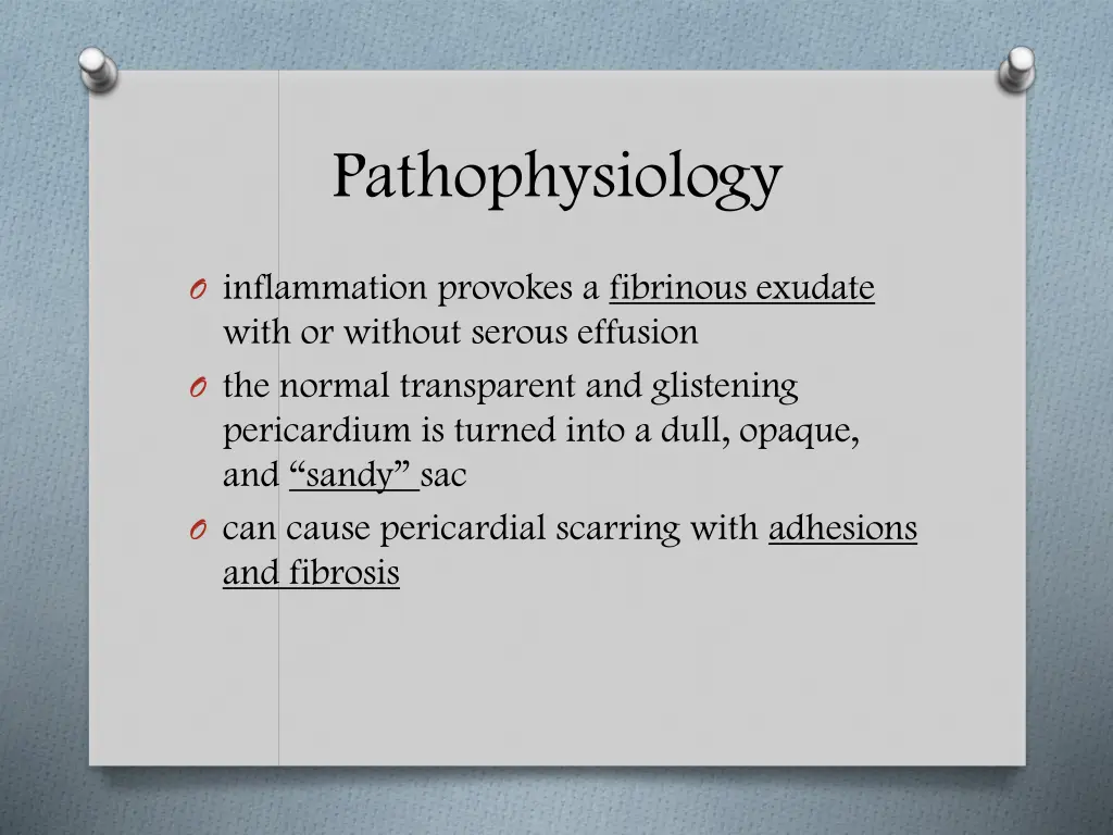 pathophysiology 1