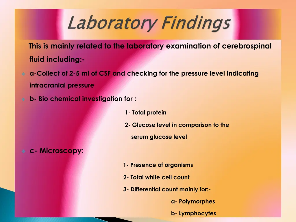 this is mainly related to the laboratory
