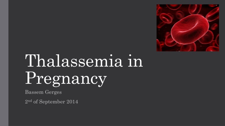thalassemia in pregnancy bassem gerges