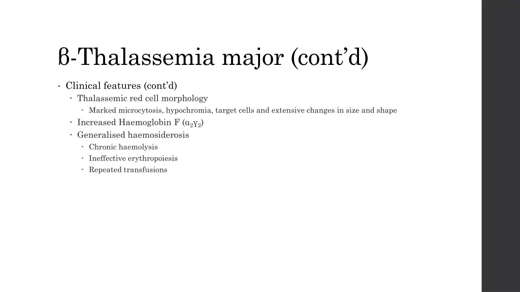 thalassemia major cont d 1