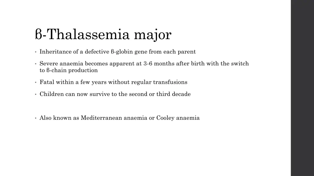 thalassemia major
