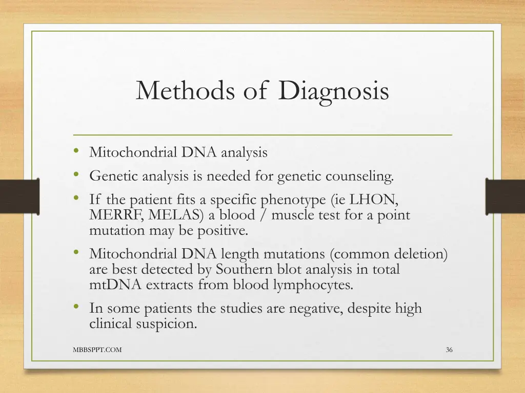 methods of diagnosis 9