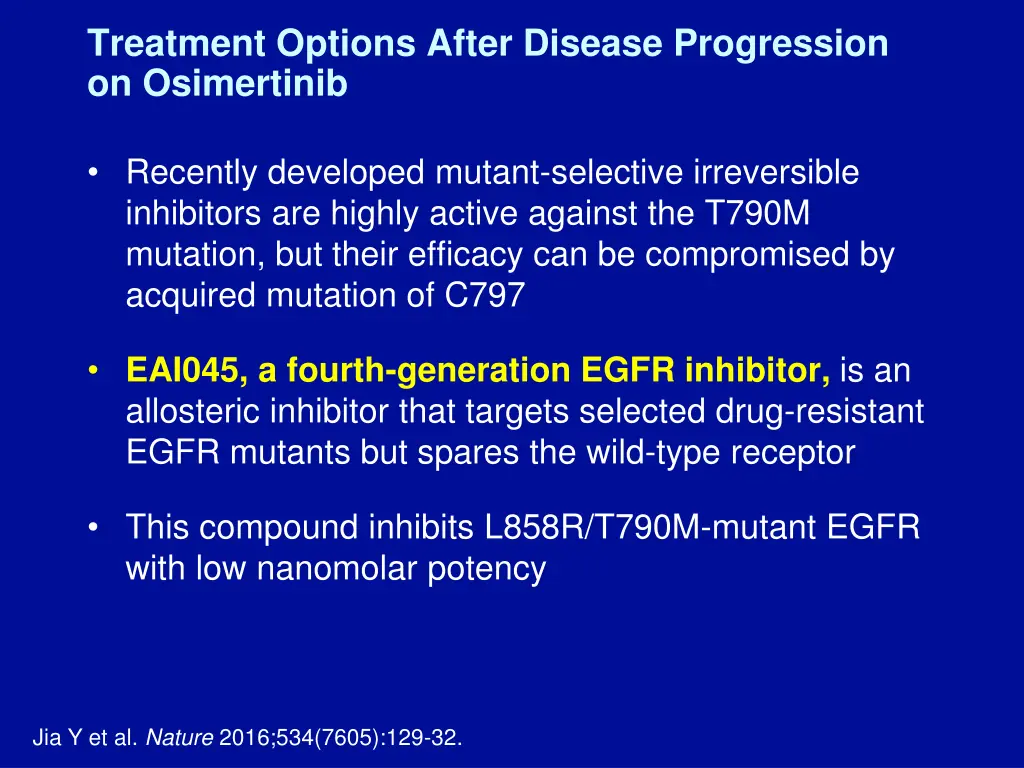 treatment options after disease progression