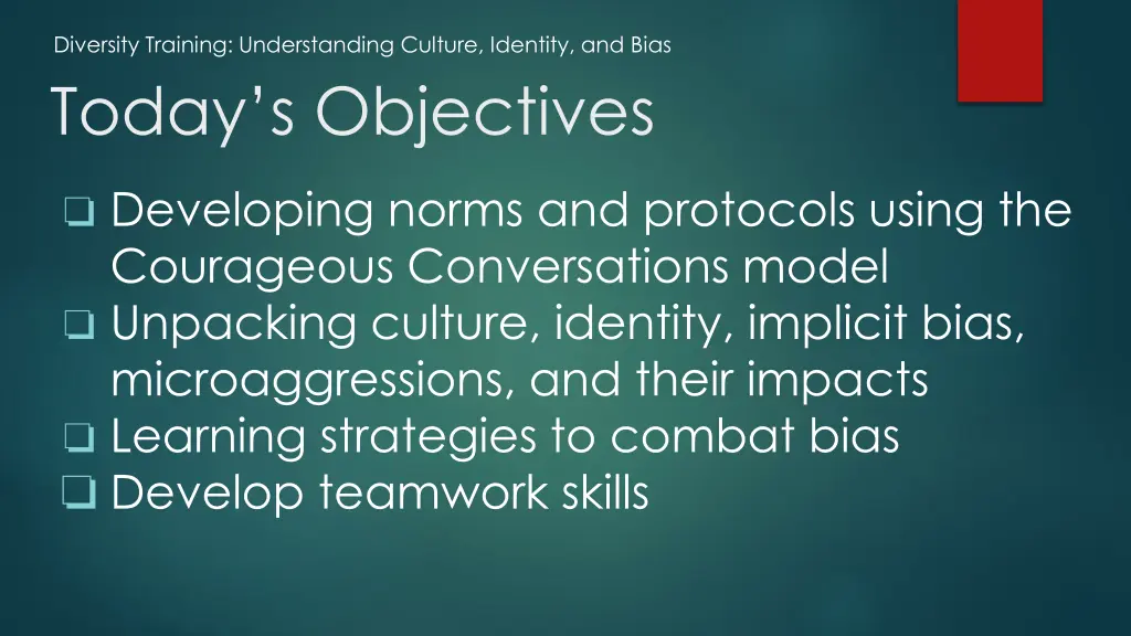 diversity training understanding culture identity