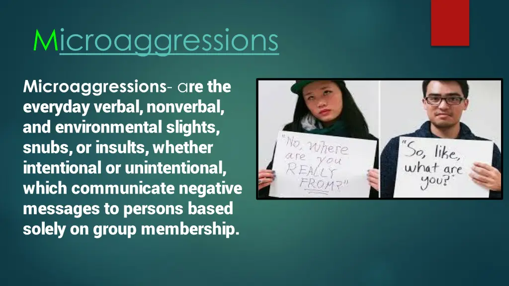 microaggressions