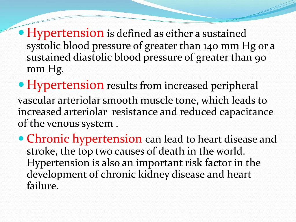 hypertension is defined as either a sustained
