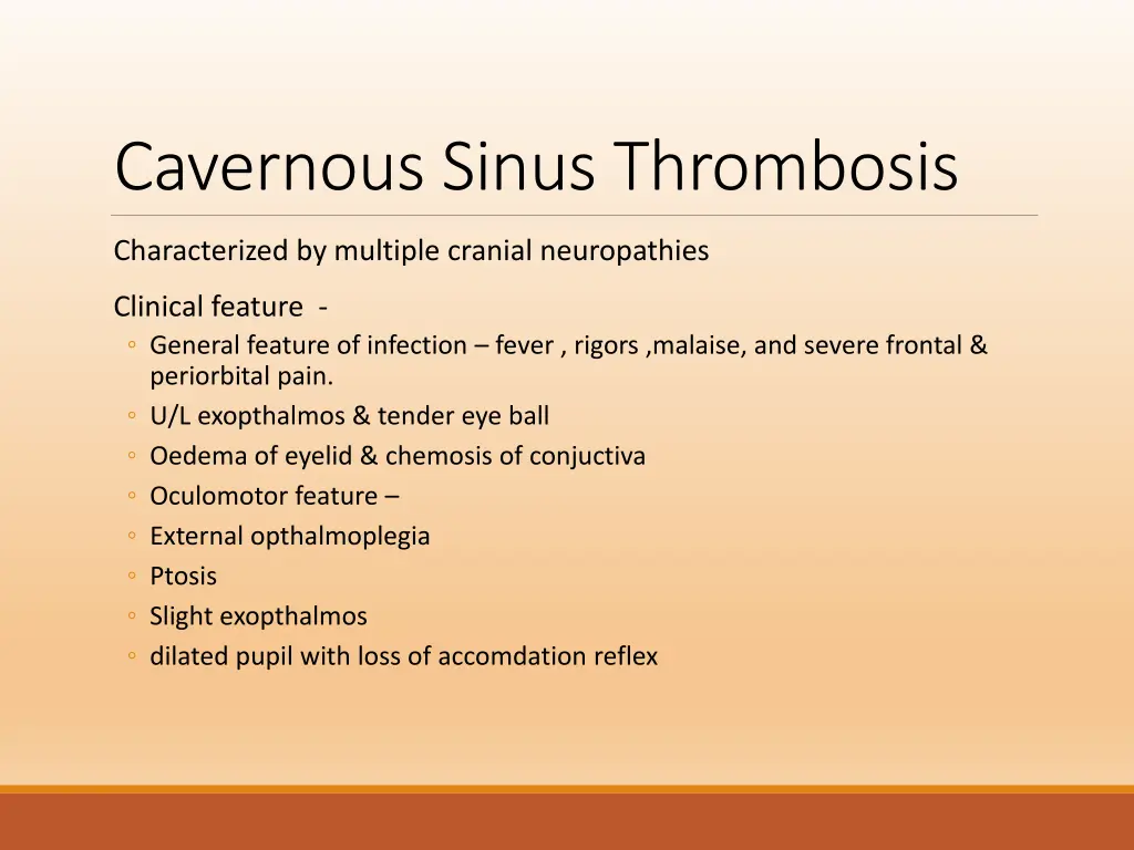 cavernous sinus thrombosis 1