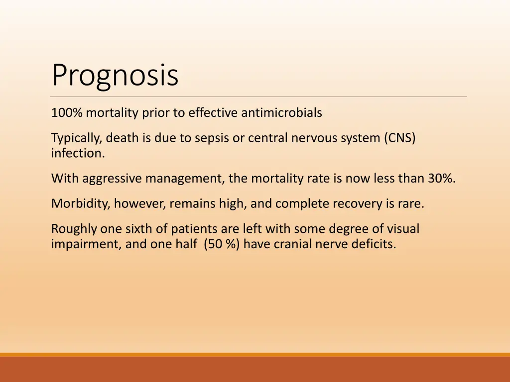 prognosis