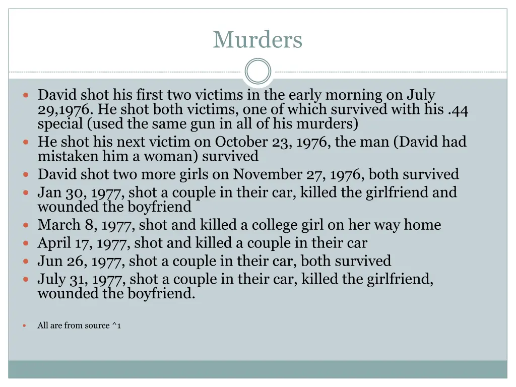 murders