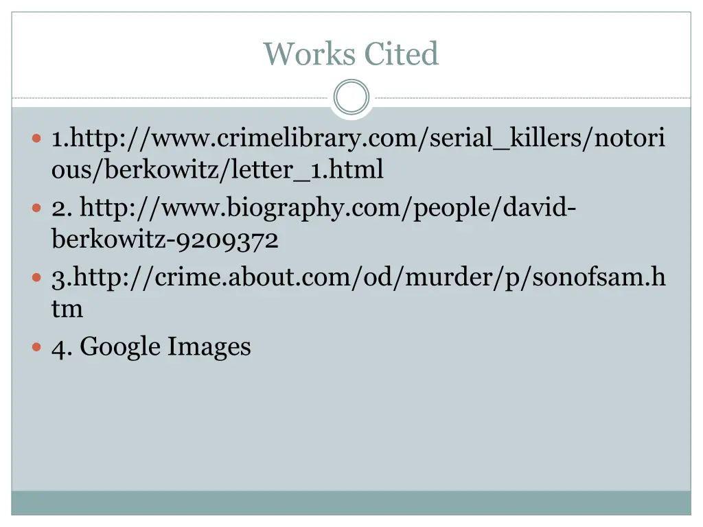 works cited