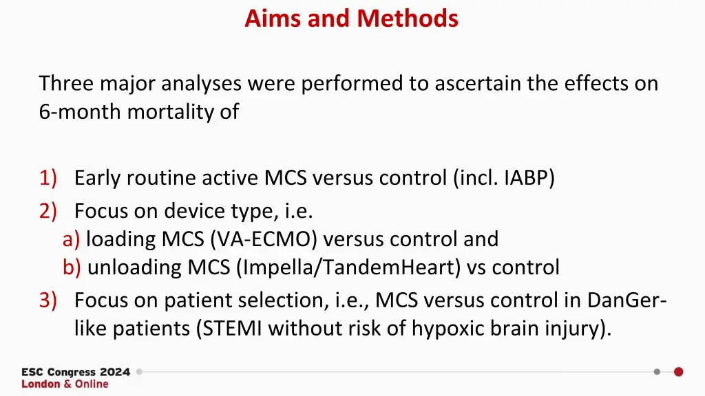 aims and methods 1
