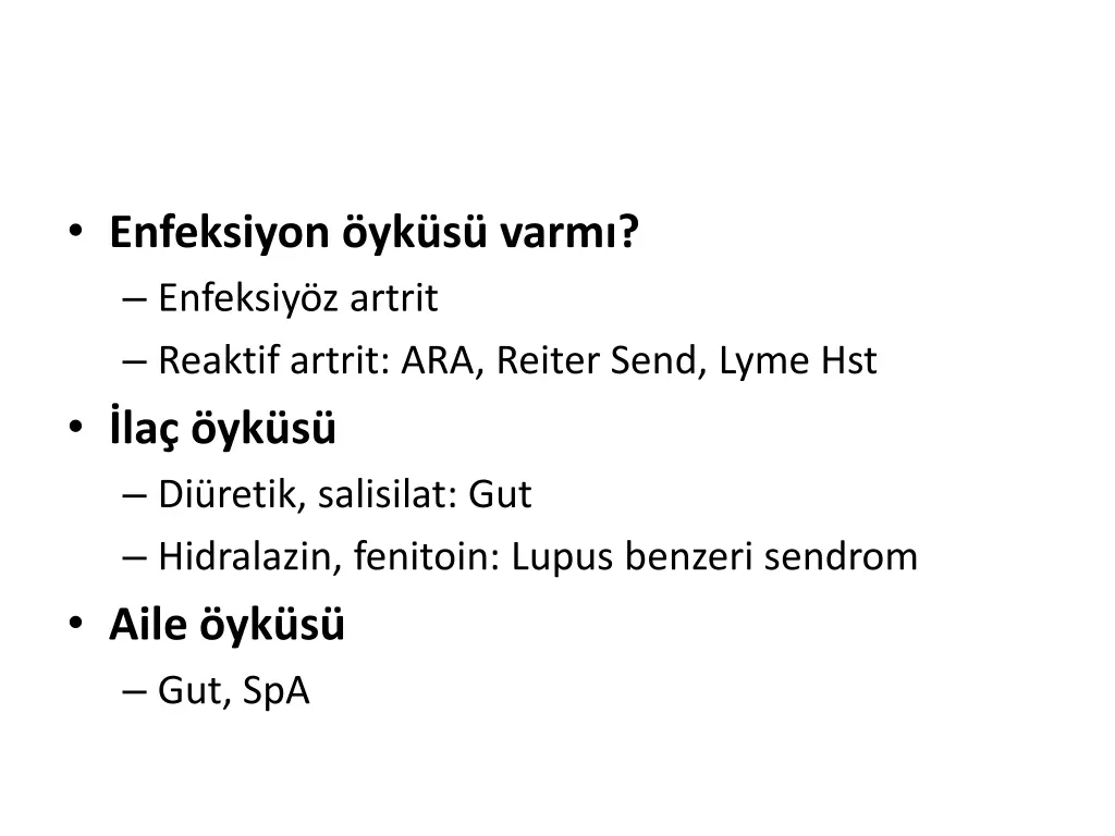 enfeksiyon yk s varm enfeksiy z artrit reaktif