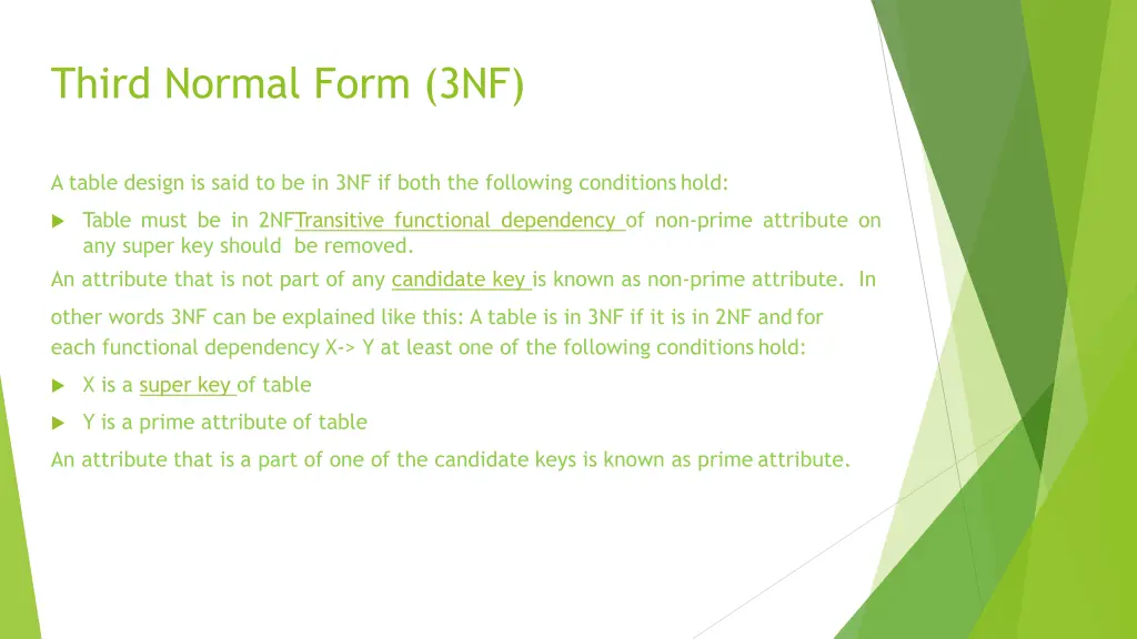 third normal form 3nf