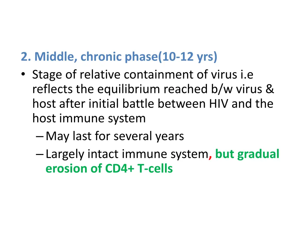 2 middle chronic phase 10 12 yrs stage