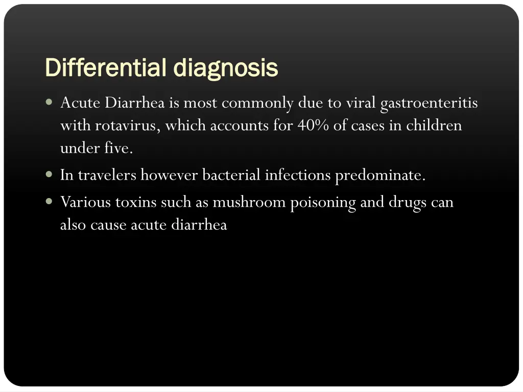 differential diagnosis differential diagnosis