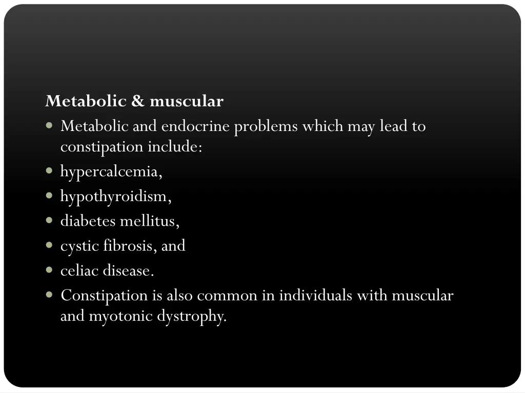 metabolic muscular metabolic and endocrine