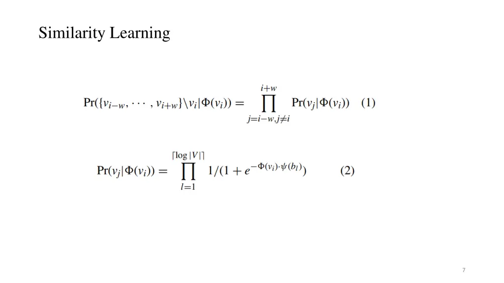 similarity learning 1