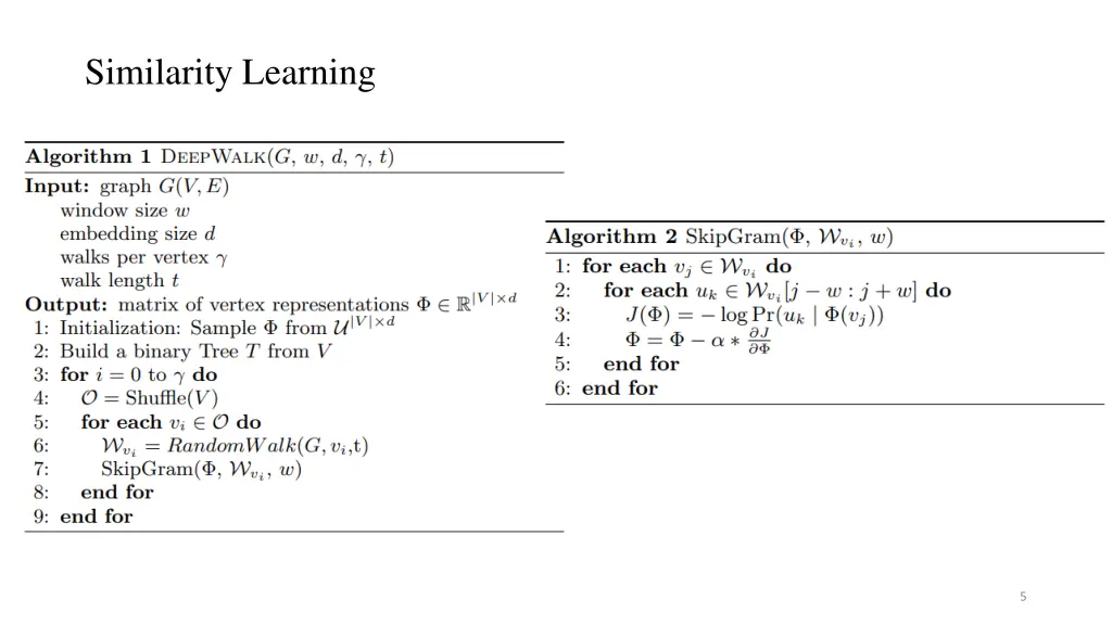 similarity learning