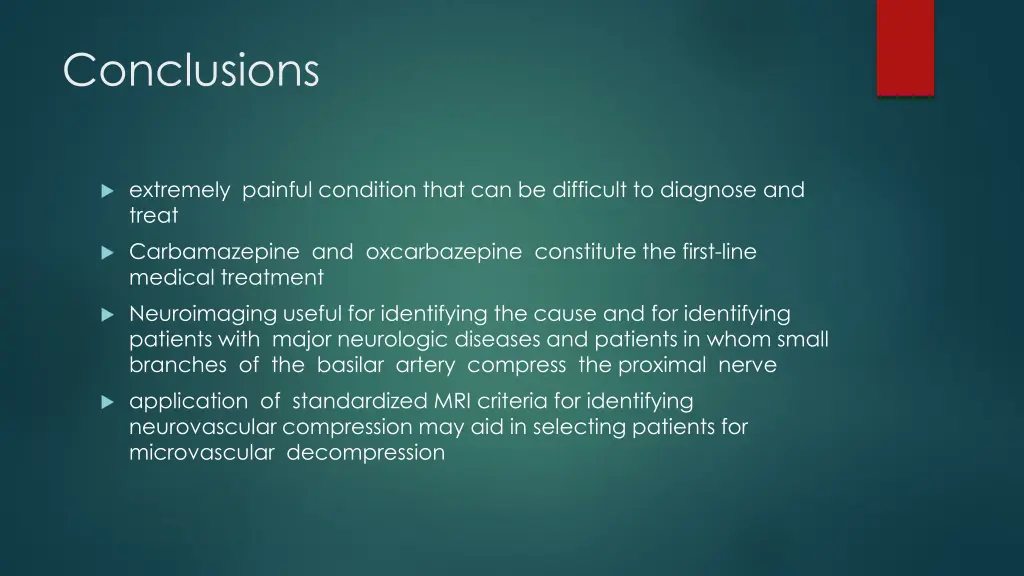 conclusions